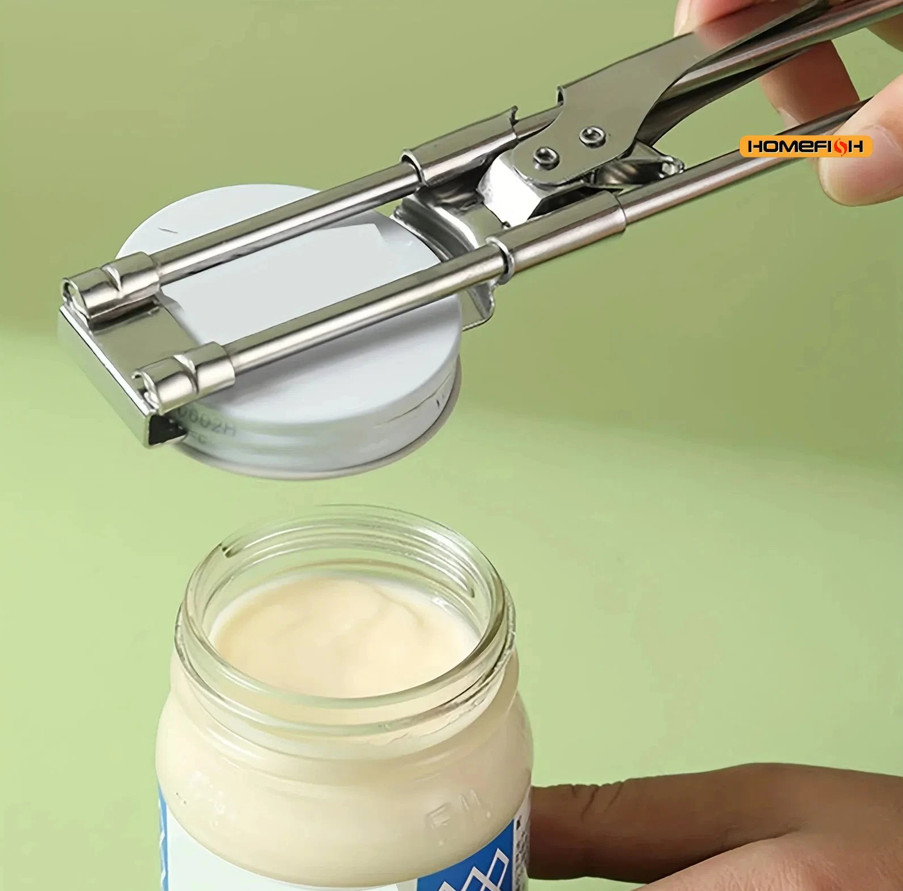 1pc Adjustable Stainless Steel Bottle & Jar Opener Kitchen Screw Tool – NEW