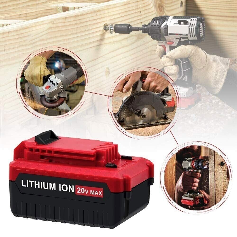 1-10X for PORTER CABLE 8.0Ah Lithium-Ion Battery 20V Max PCC680L PCC685L/Charger