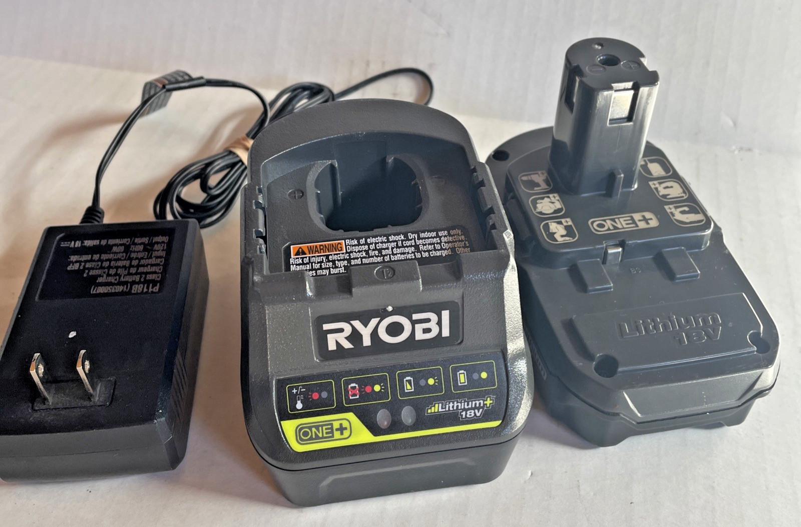 💥RYOBI ONE+ 18V Performance P102 1.5Ah Battery & P118B Charger
