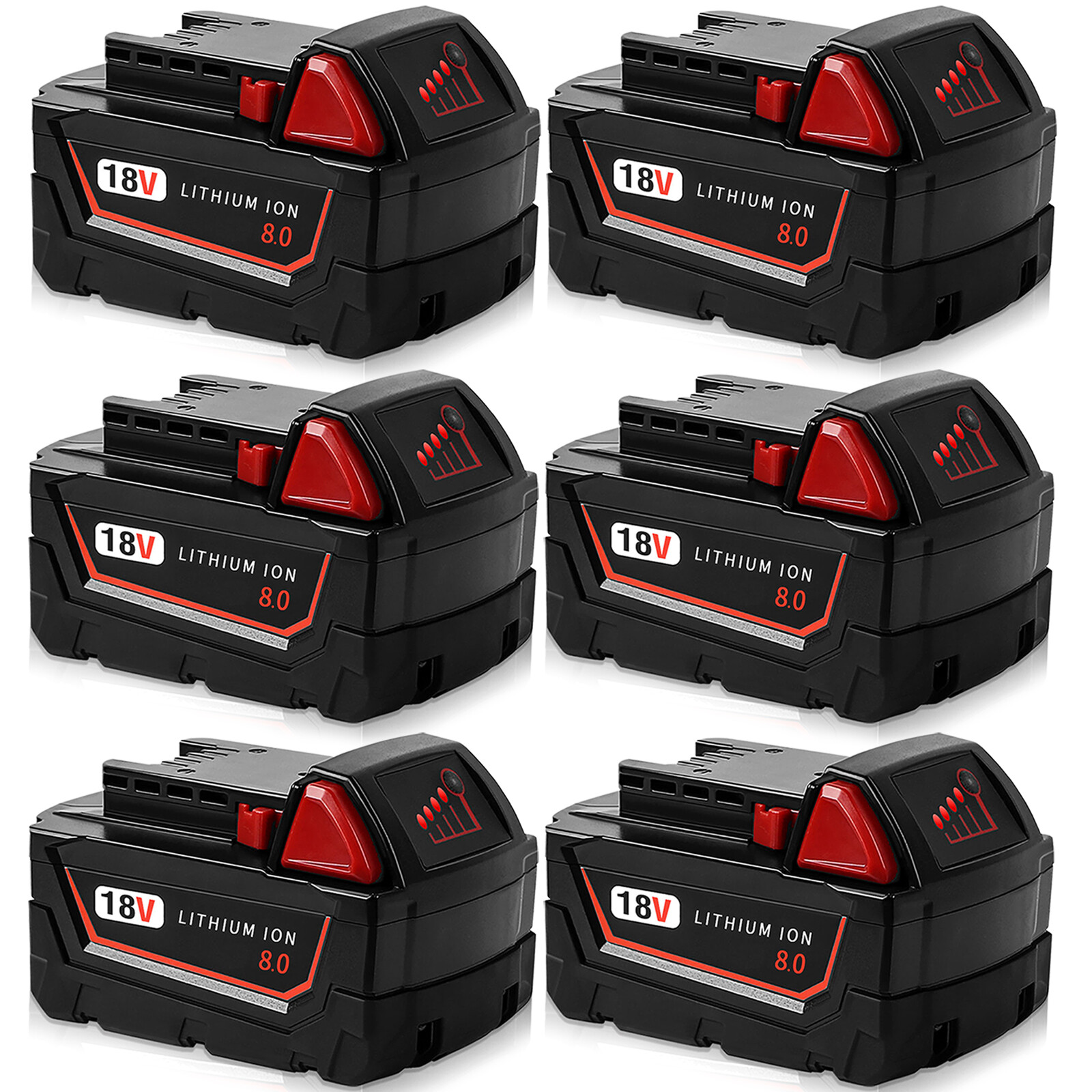 For Milwaukee For M18 8Ah Lithium Upgrade Capacity Battery 48-11-1880 48-11-1860