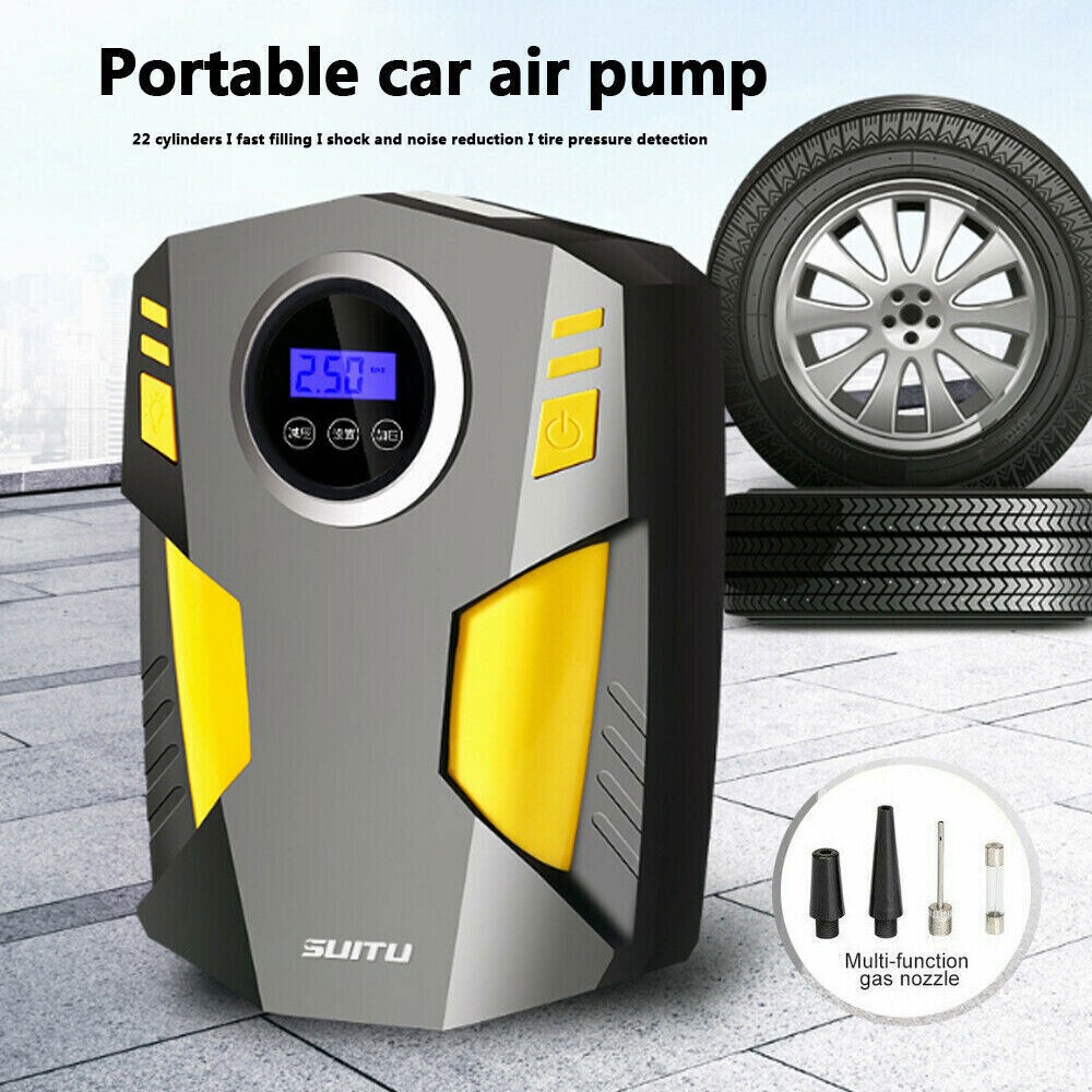Car Air Tire Pump Inflator Compressor Digital Electric Auto Portable 150PSI 12V
