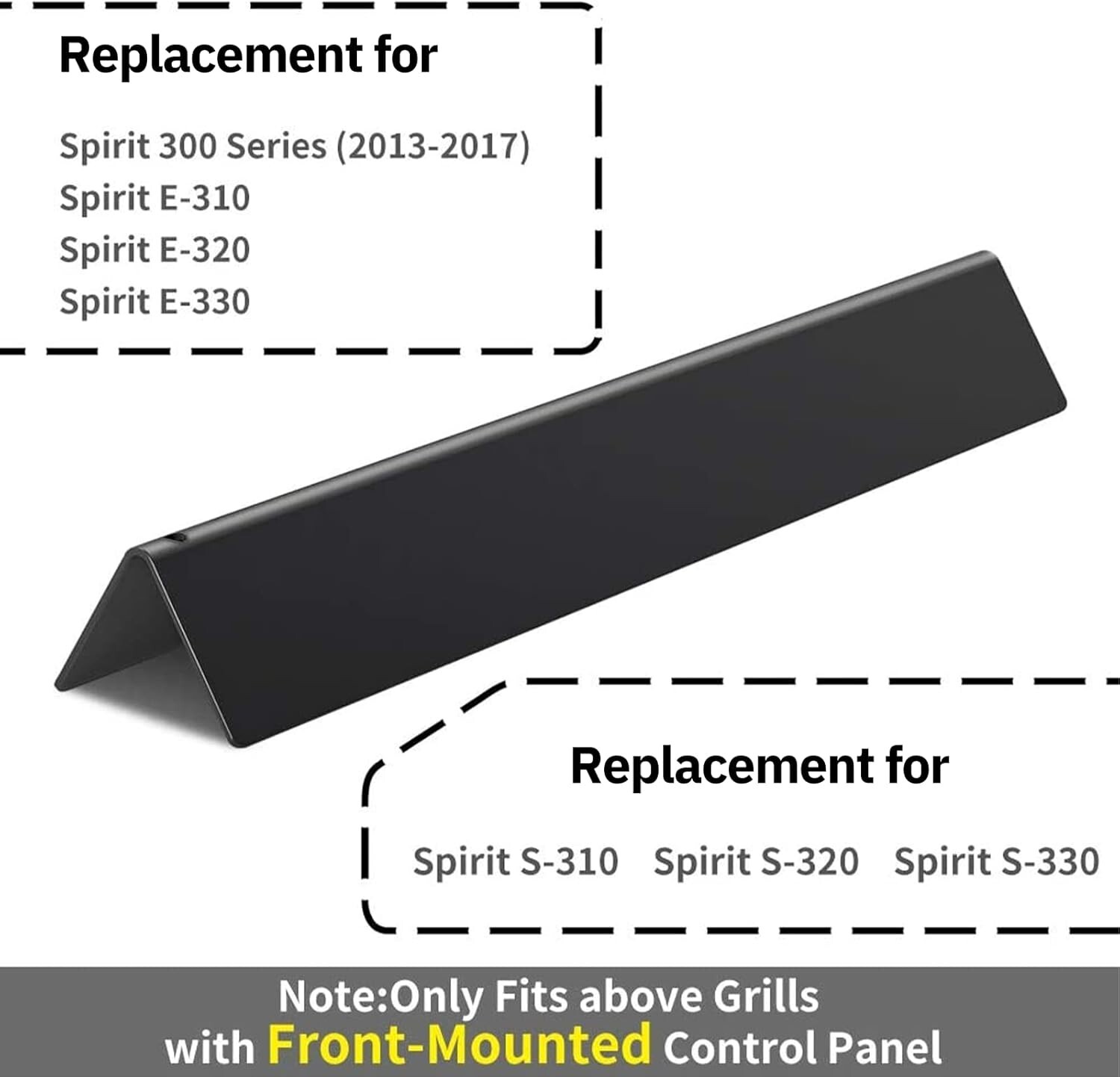 5x 15.3″ Flavorizer Bars 7636 for Weber Spirit 300 Series E/S 310 E/S 320 E330
