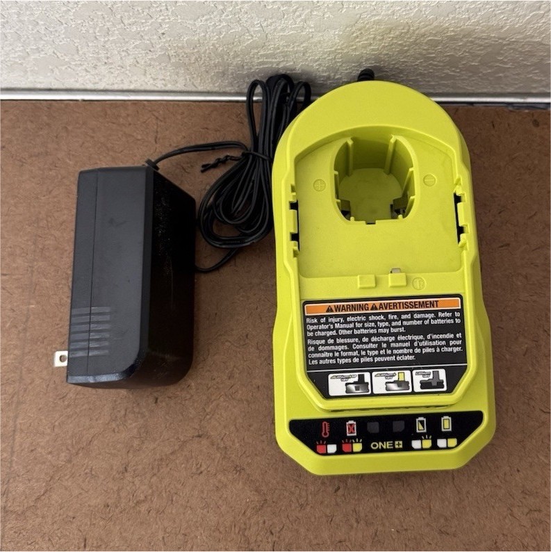 RYOBI ONE+ 18V Battery Charger Dock w/ AC Adapter Green PCG002
