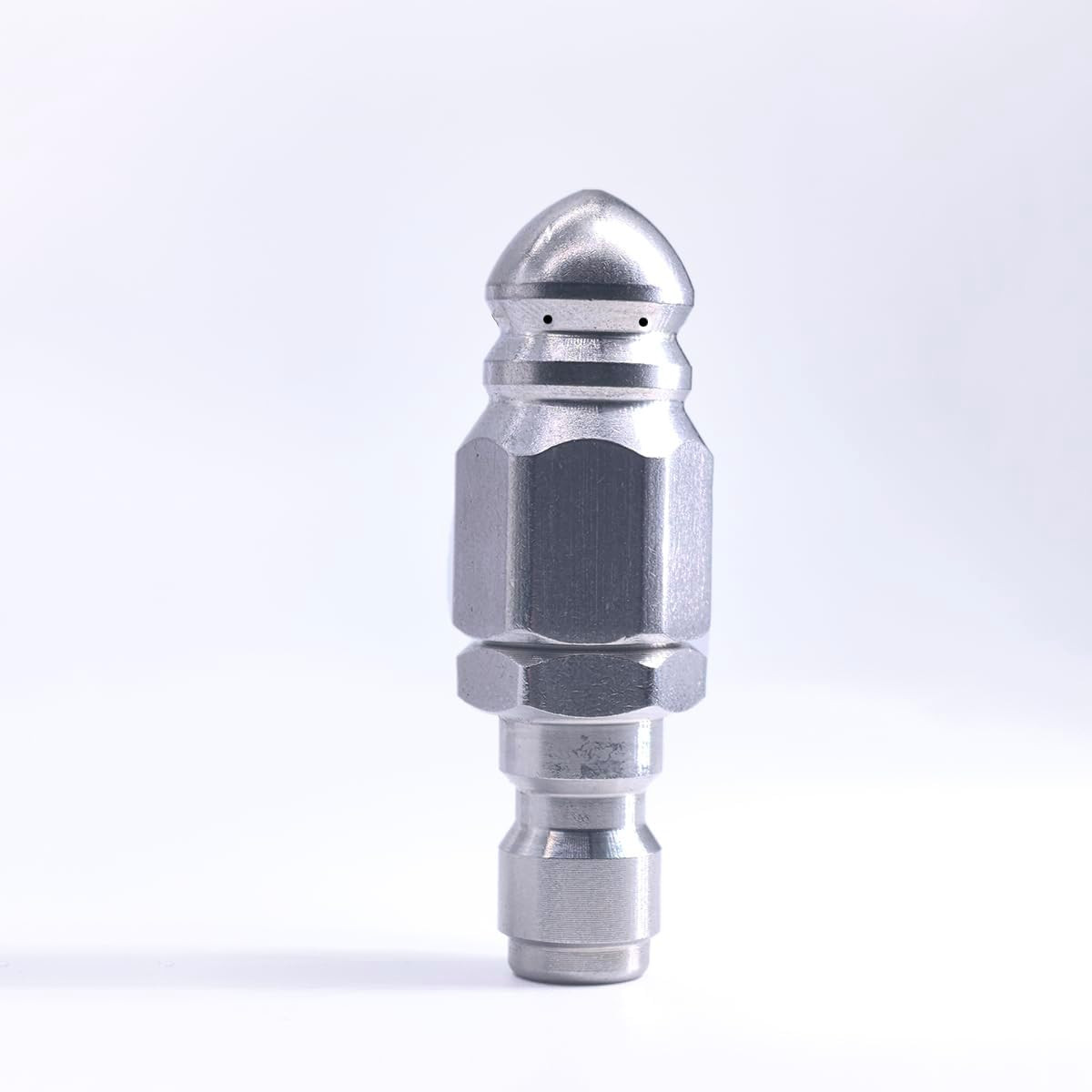 High-Pressure Sewer Jetter Nozzle with Stainless Steel 1/4 Connector 5000 PSI