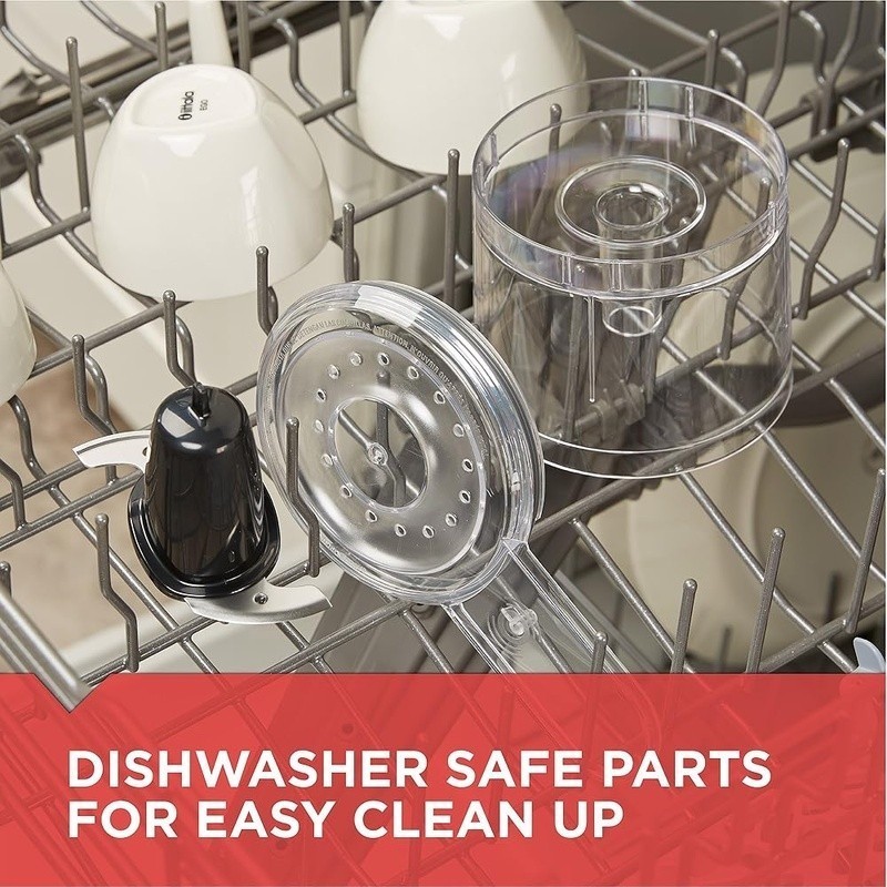 3-Cup Food Processor Chopper Stainless Steel Blades Dishwasher Safe Parts New