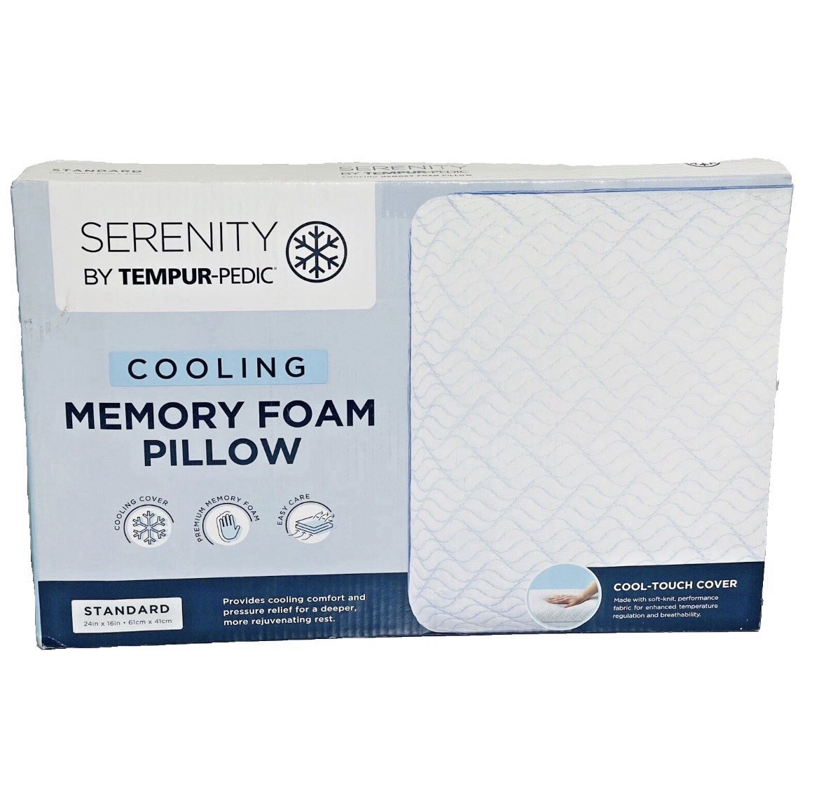 Serenity by Tempur-Pedic Cooling Memory Foam Pillow – Standard