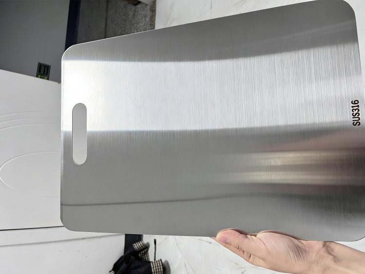 Stainless Steel Cutting Board Double-Sided Titanium Chopping Board for Kitchen