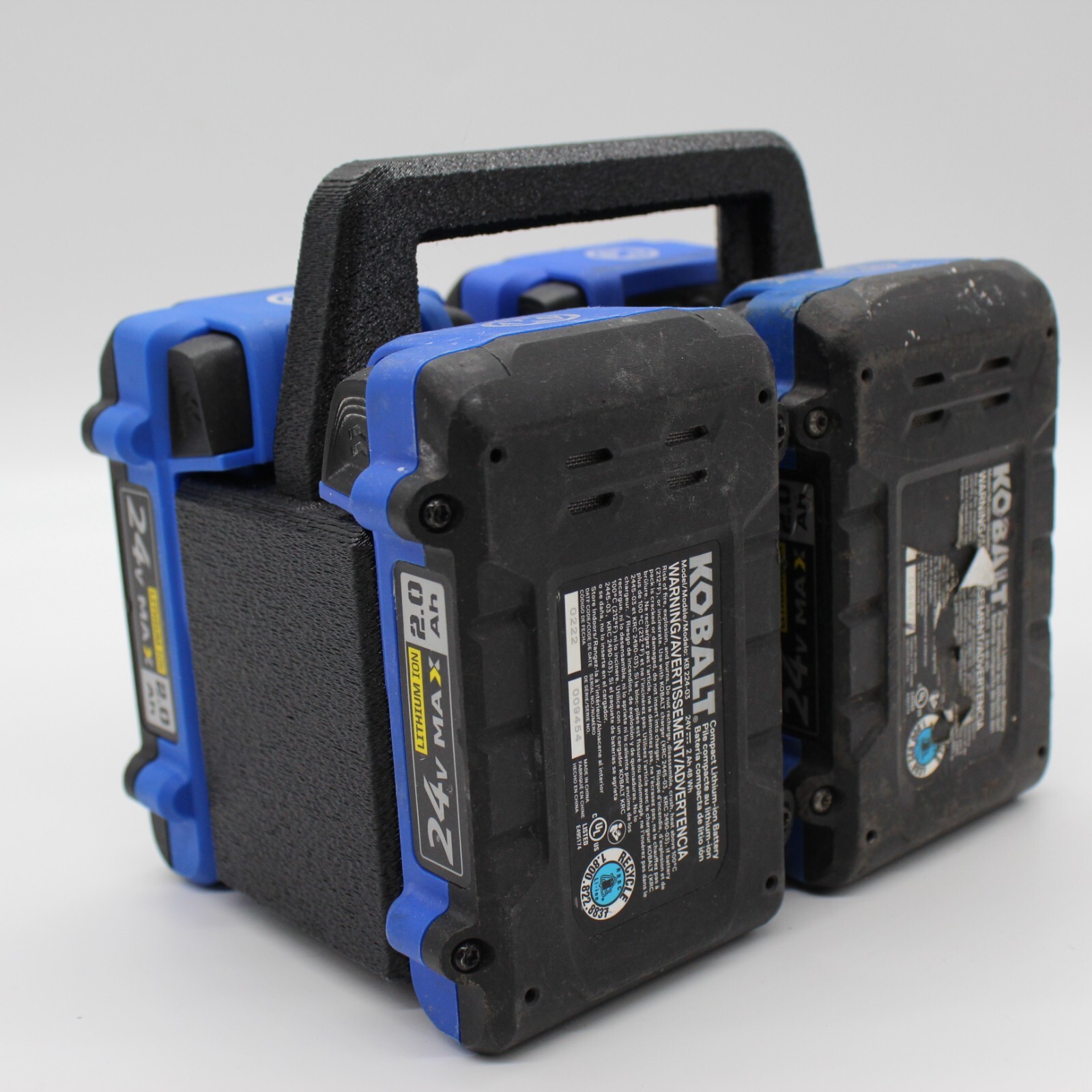 Kobalt 24 volt 4 Slot Battery Caddy Carrying Case Battery Holder