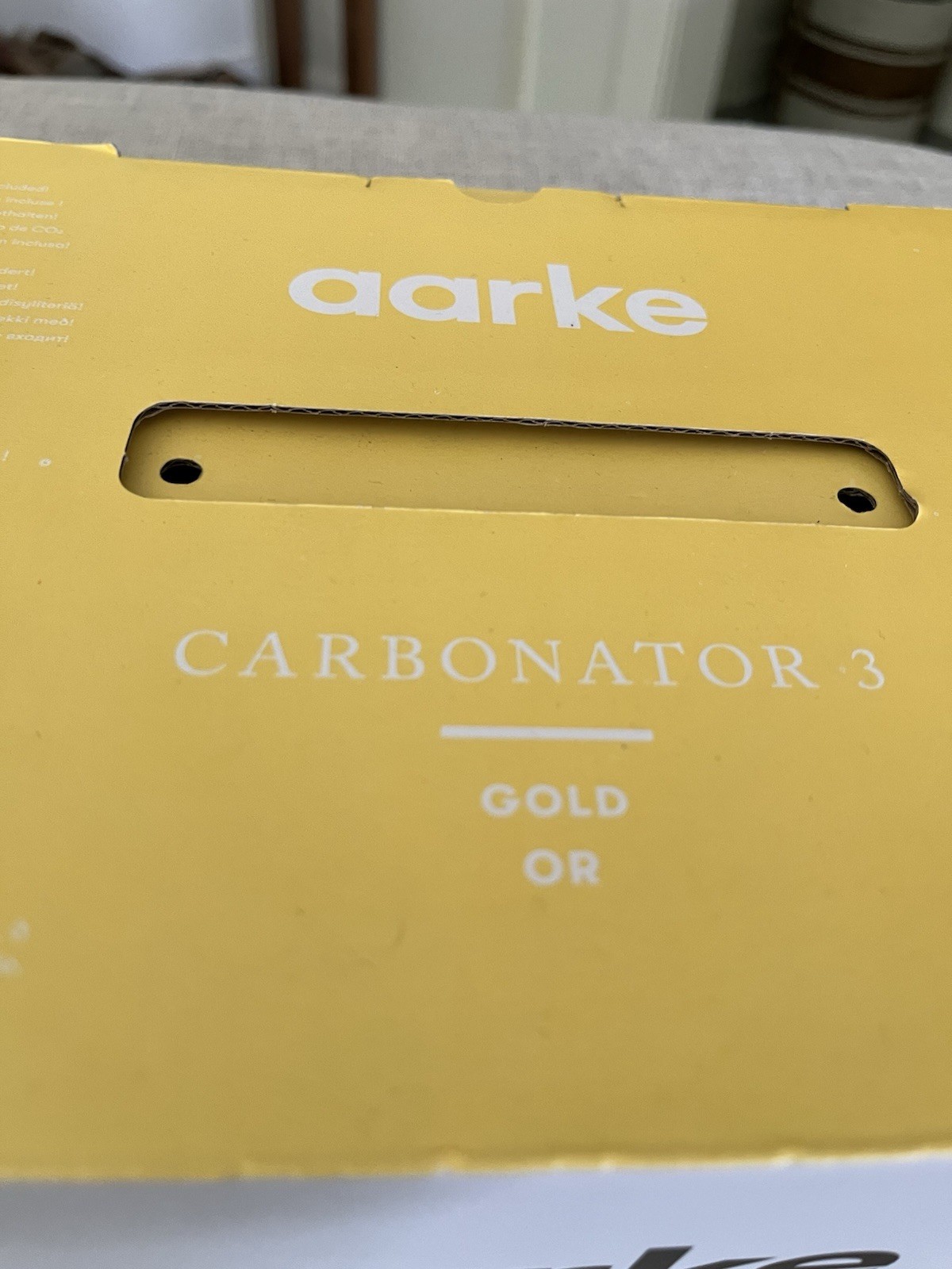Aarke Carbonator Model AA-C3, Carbonator 3 W/ Tank NIB Gold (CO2 Not Included)