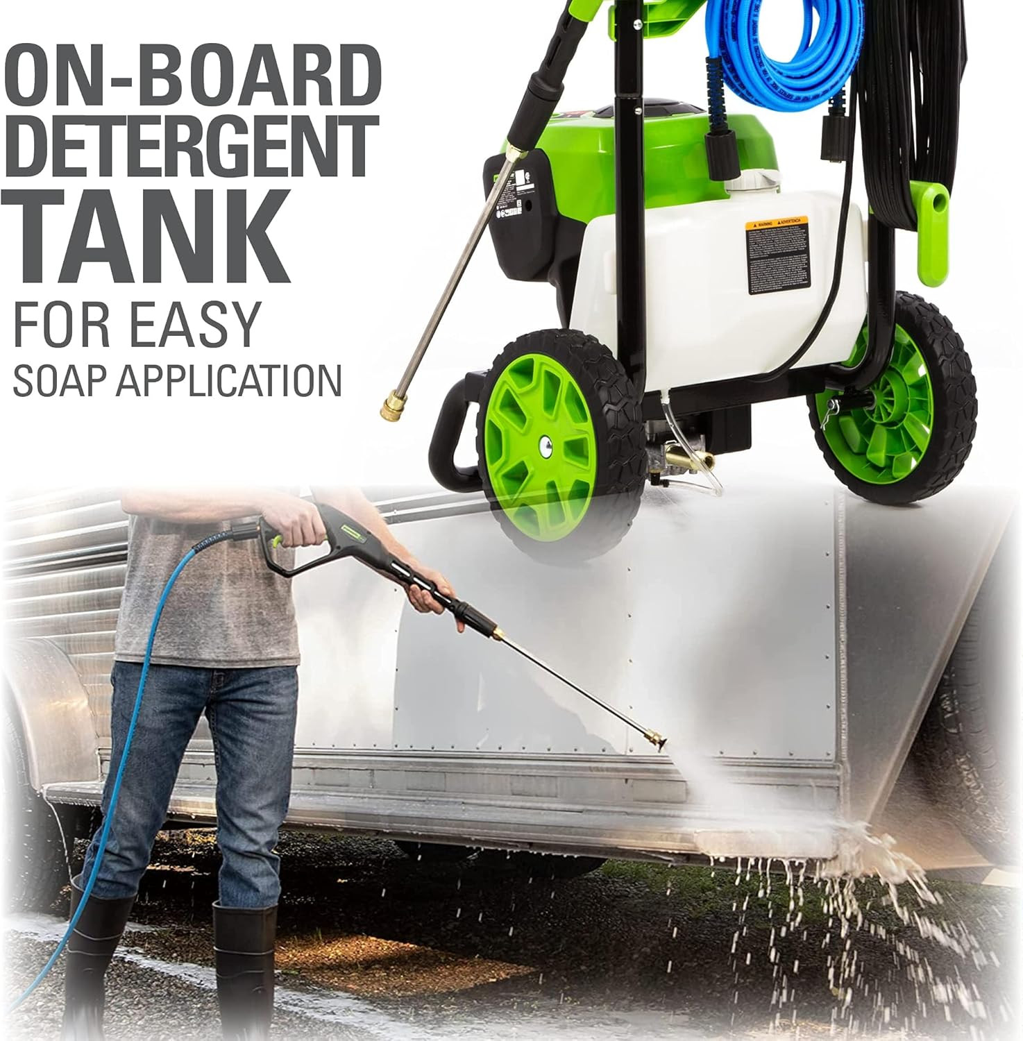 2300 PSI Trubrushless (2.3 GPM) Electric Pressure Washer, 25’ Hose, Quick Connec
