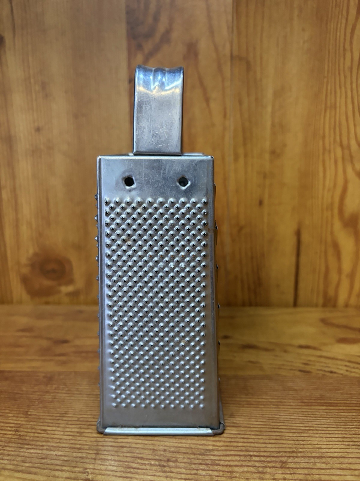 Stainless Steel Box Grater 4-Sided Unbranded Made In USA Good Condition