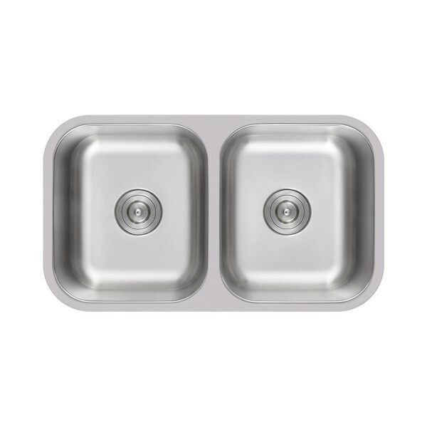 Undermount Double Bowl Stainless Steel Kitchen Sink 50/50