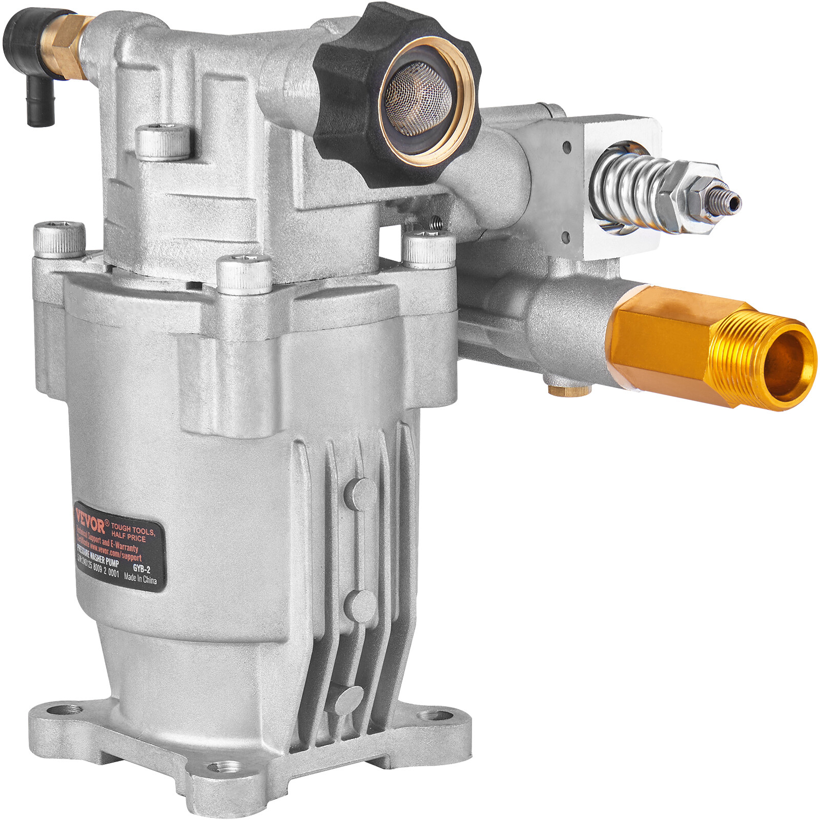 VEVOR Pressure Washer Pump Power Washer Pump 3/4″ Horizontal 3400 PSI 2.5 GPM