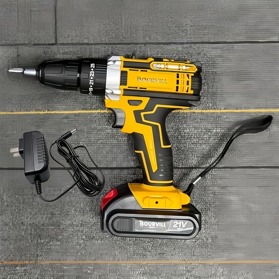 2PCS–Lithium-ion Battery Rechargeable Drill