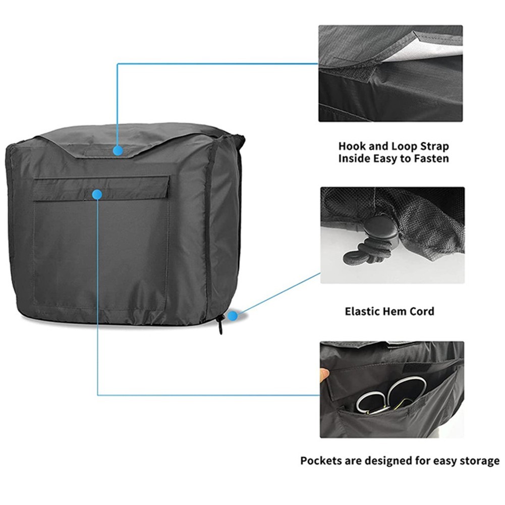 Waterproof For Outdoor Generator Cover for 52x29x41cm Inverter Generators