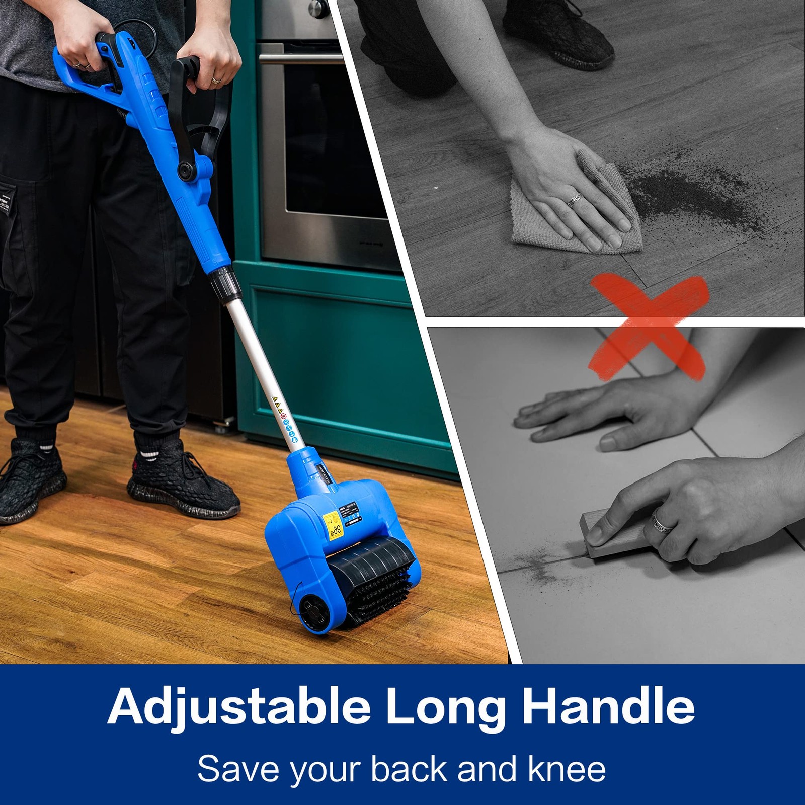 SICENXTOOLS Electric Grout Cleaner Machine | Lightweight Machine Safely Cleans.