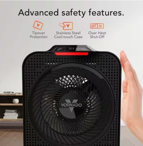 Vornado Velocity 5+ Whole Room 1500W Electric Space Heater Forced Air 5118 BTU