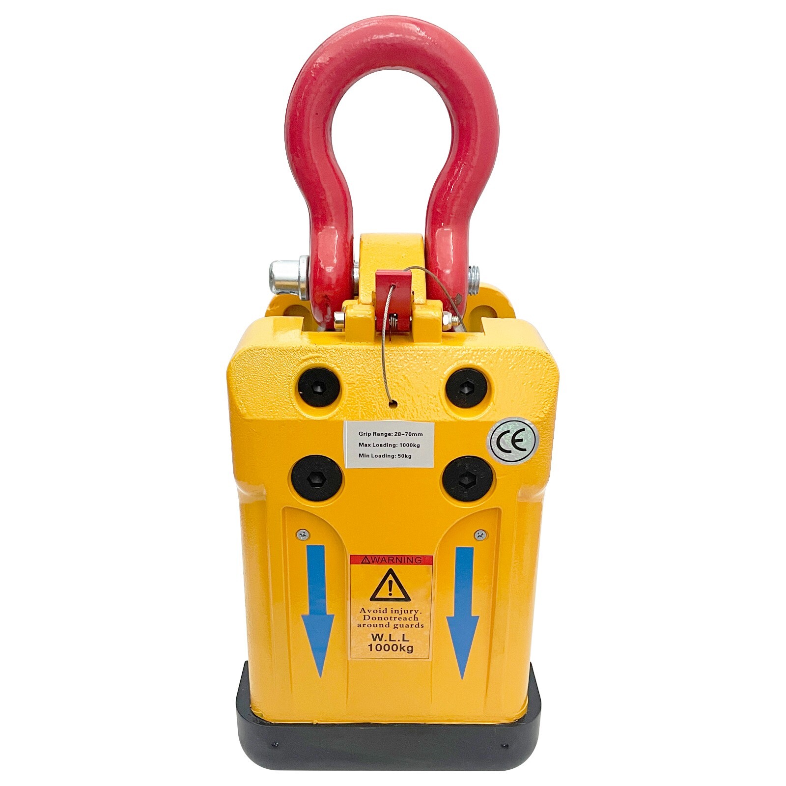 28-70mm Marble Stone Slab Lifting Clamp Granite Stone Hanging Clamp 1000KG
