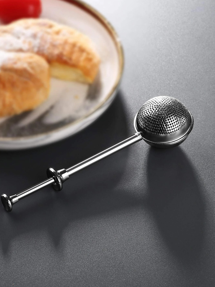 1 pc Stainless Steel One-Handed Flour Duster & Sugar Shaker for Baking