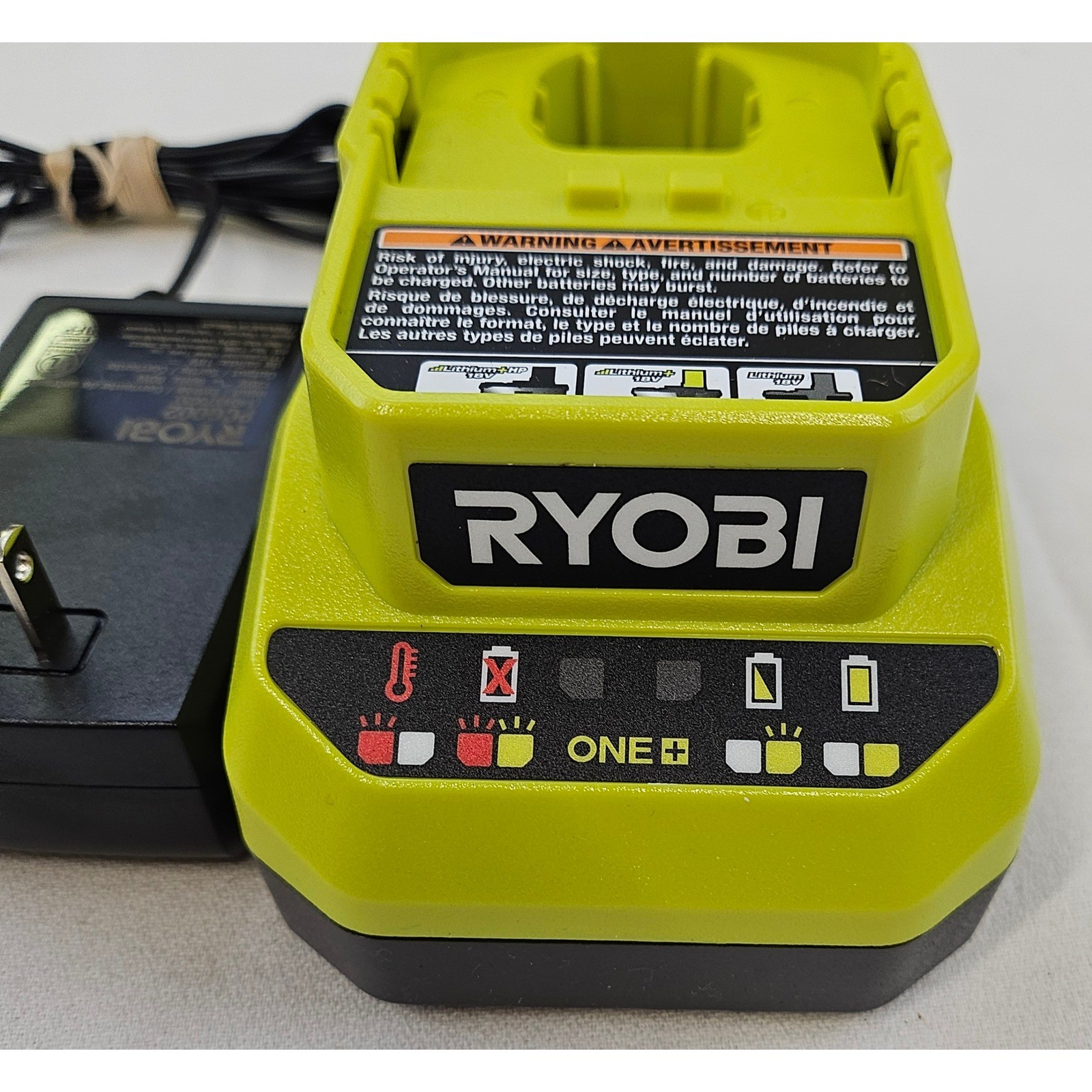 Ryobi PCG002 18V ONE+ Lithium-Ion Battery Class 2 Charger 140457005 Lot of 2