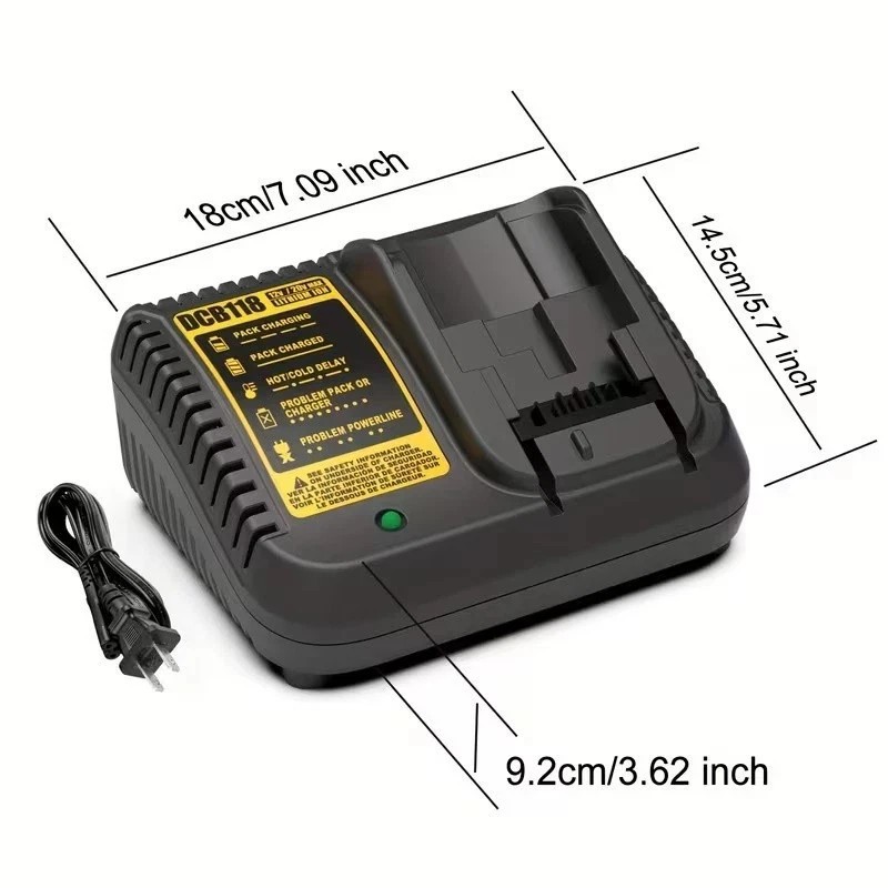 12V-20V MAX Charger for DeWalt Lithium Battery 20V DCB107 DCB112 DCB115 DCB118