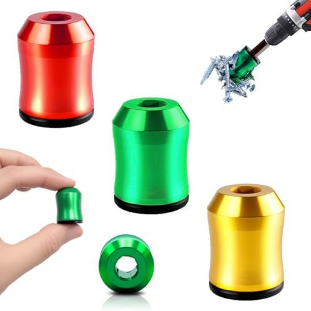 3Pcs Magnetic Screwdriver Head Ring Set for Drills Power Bits – DIY Repair Tool
