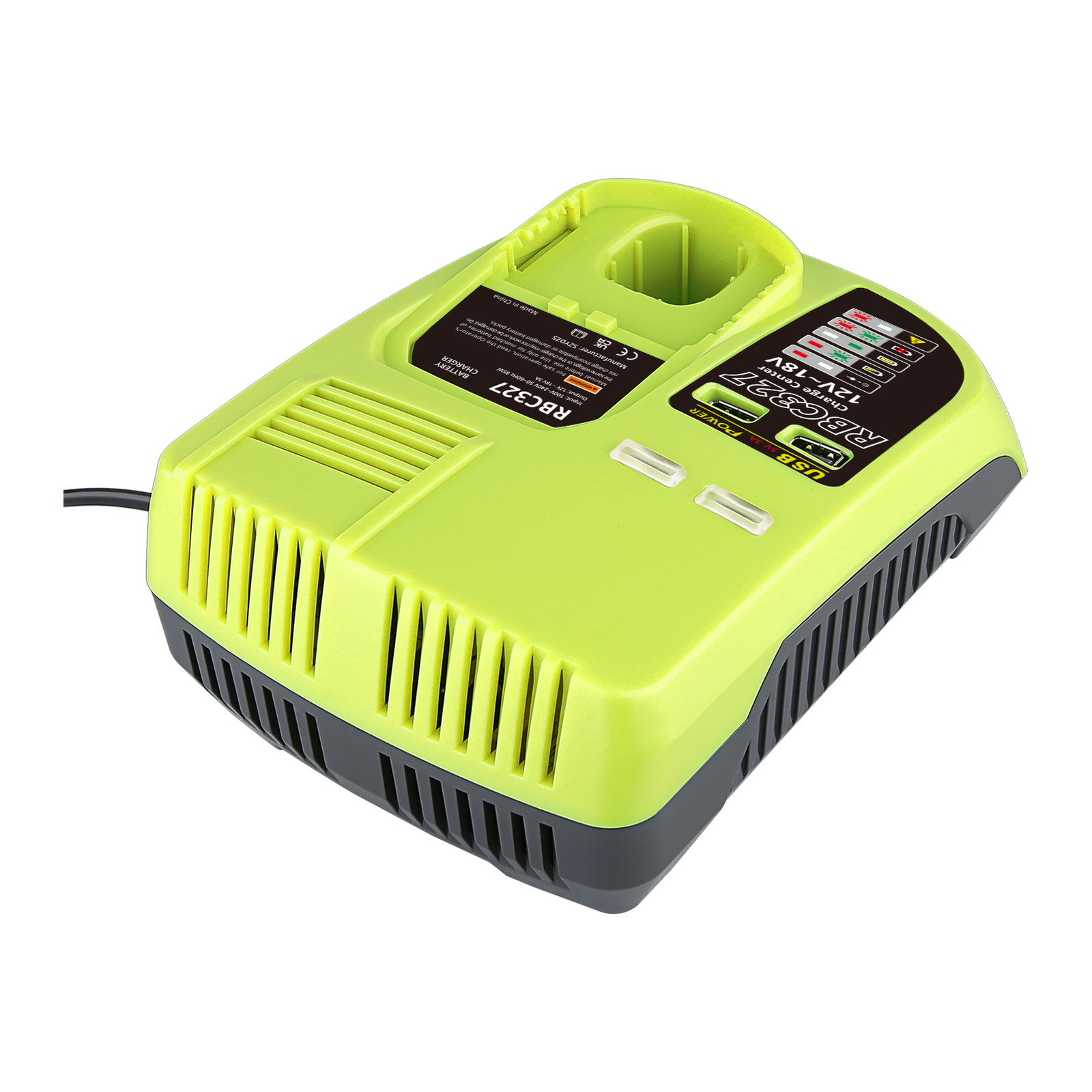 P117 Fast Charger For RYOBI For One+ Plus P108 18V High Capacity Lithium Battery