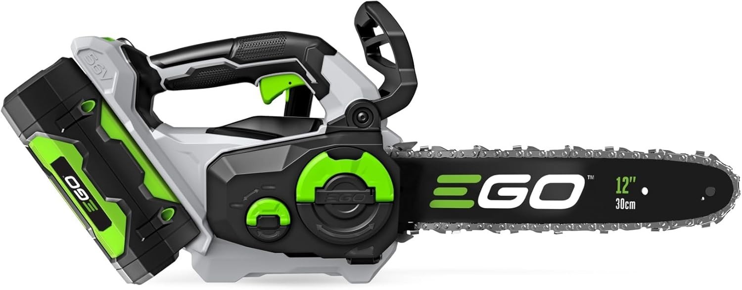 EGO CS1201 POWER+ 12in Compact Cordless Chain Saw Kit 2.5Ah Battery Charger