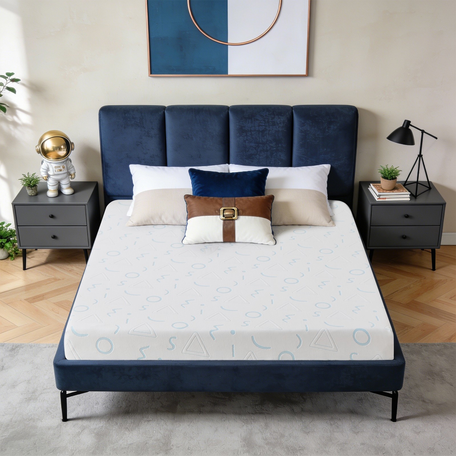 5″ 6″ Gel Memory Foam Mattress, CertiPUR-US Certified and Breathable, bed in Box