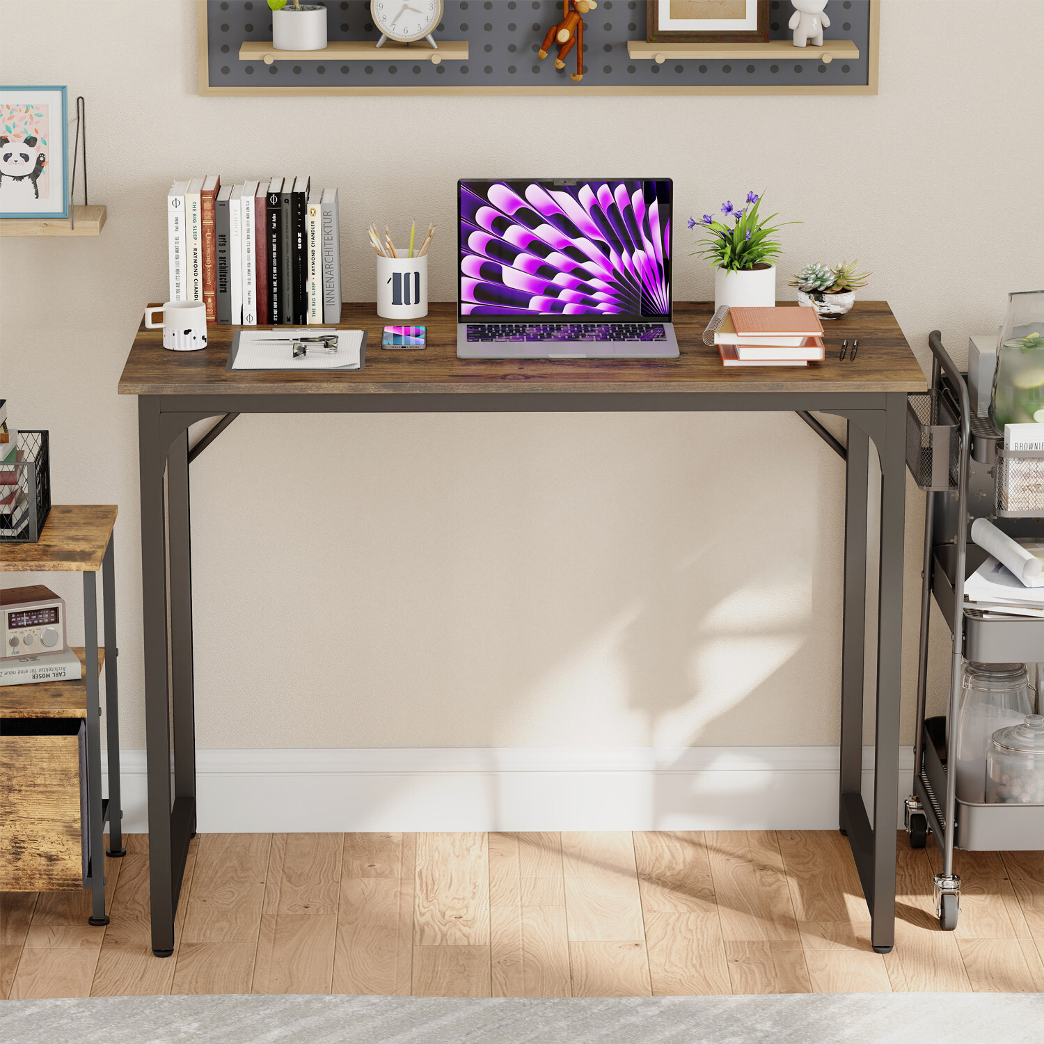 39 inches Computer Desk, Modern Simple Style Desk for Home Office, Study Student