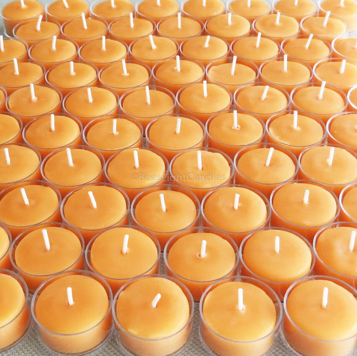 🐝 100% Beeswax Tealight Candles BULK USA Honey Tea Lights Bees Wax / Emergency