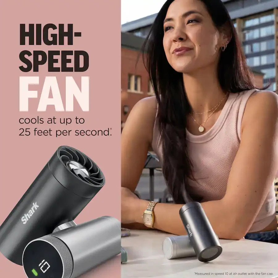 Shark Chillpill Portable Handheld Fan 2 in 1 Fan and Mist Cooling System FA025