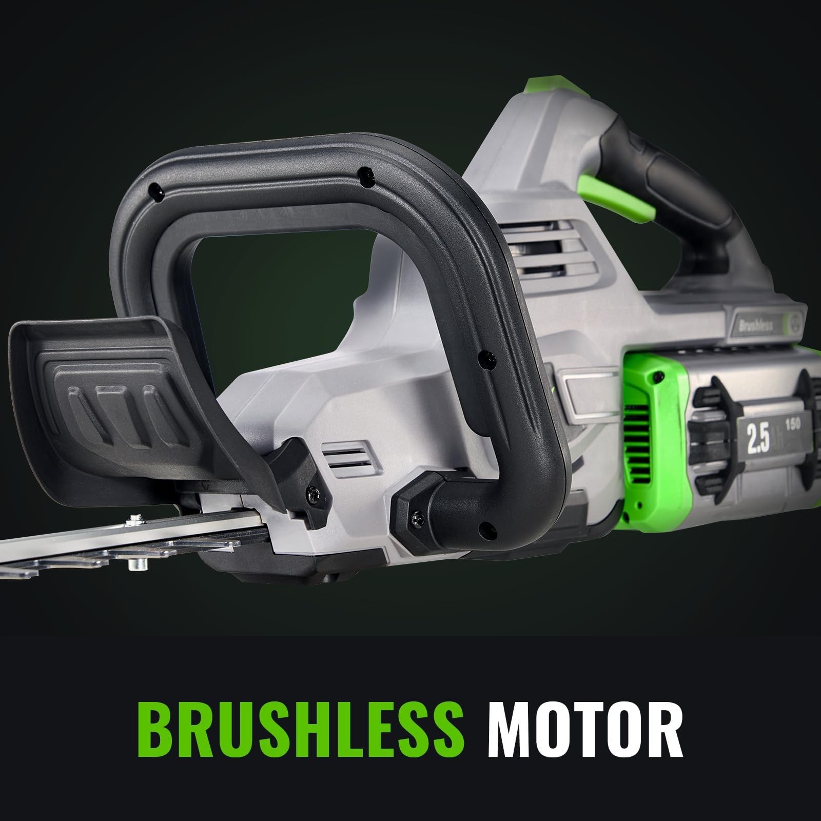 NovorikX 60V 26″ Cordless Hedge Trimmers HedgeTrimmer 2.5AH, Green