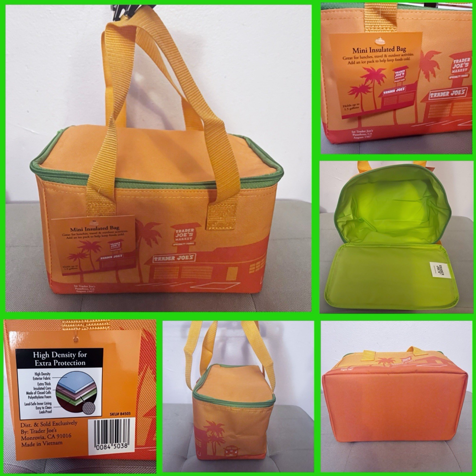 Trader Joe’s Summer 2026 MINI Insulated Bag Limited Edition 1.5 Gal New Orange