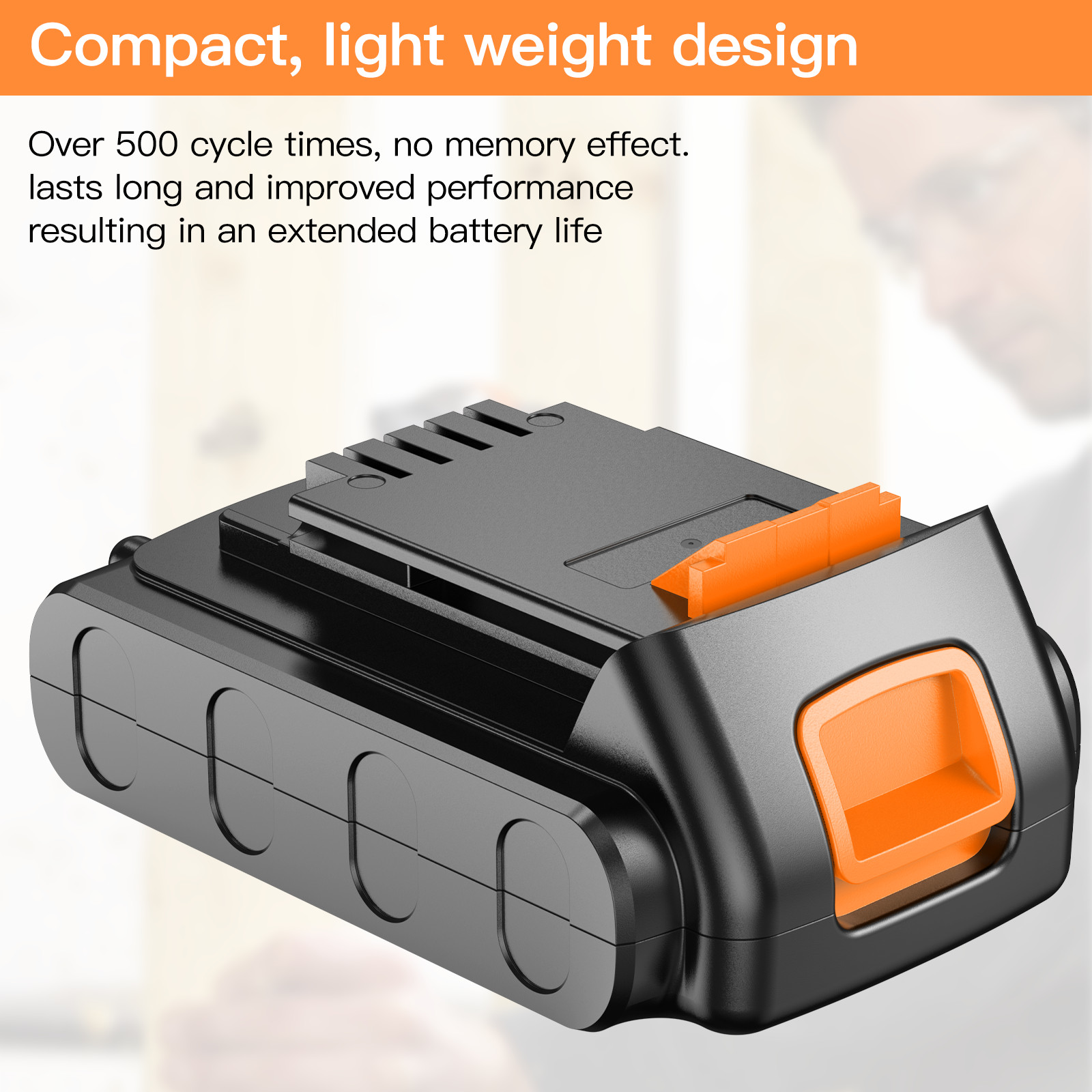 20V 1.5Ah replace For Black and Decker LBXR20 20 Volt MAX Lithium LB20 Battery