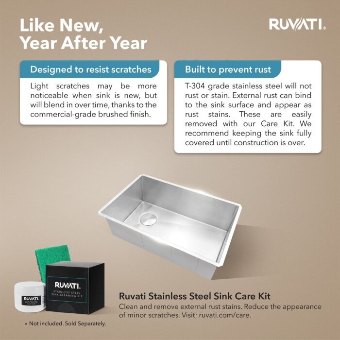 Ruvati 36″Undermount Slope Bottom Offset Drain Reversible Sink- RVH7497