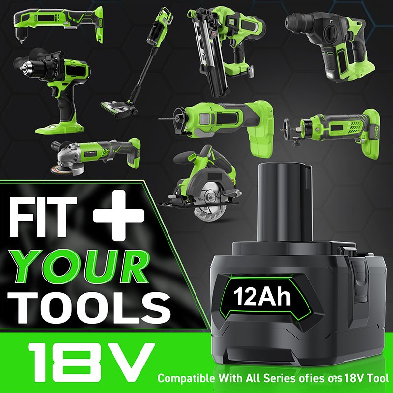 P108 8Ah Lithium Battery Replacement Kit For Ryobi ONE 18V Power Tool / Charger