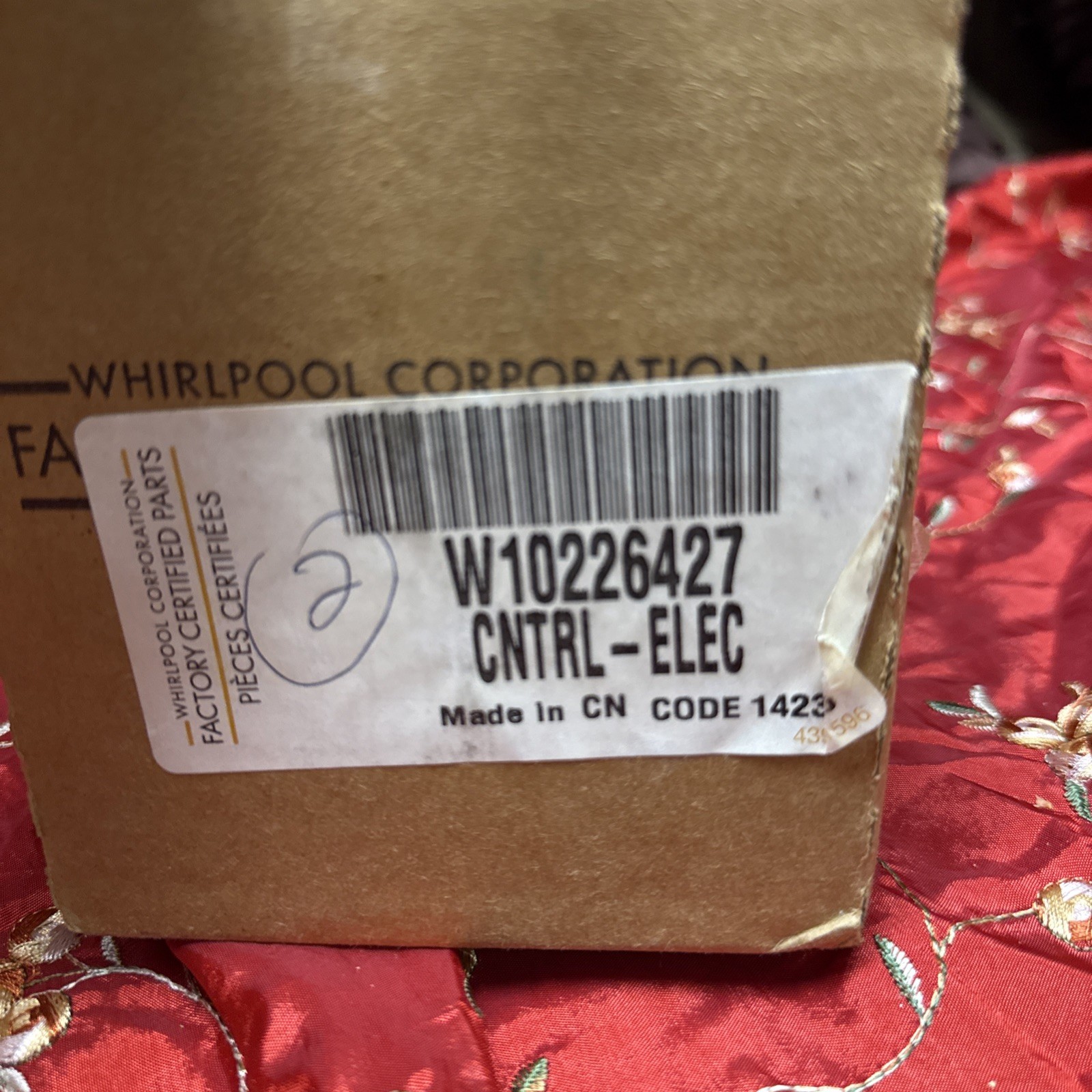 Whirlpool New Oem refrigerator Control board W10218909 W10226427 |BK1160