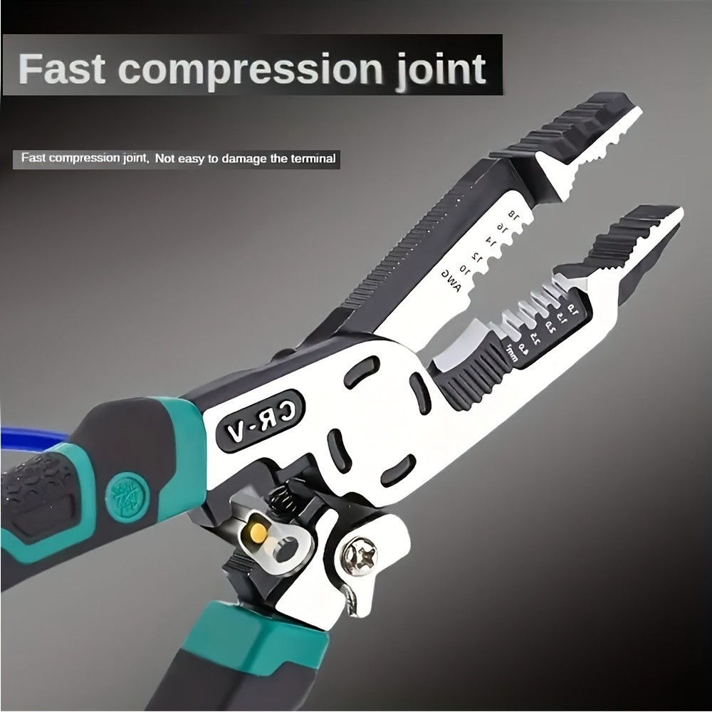 Multifunctional Electrician Pliers -CR-V Steel for Wire Work & Electrical Repair