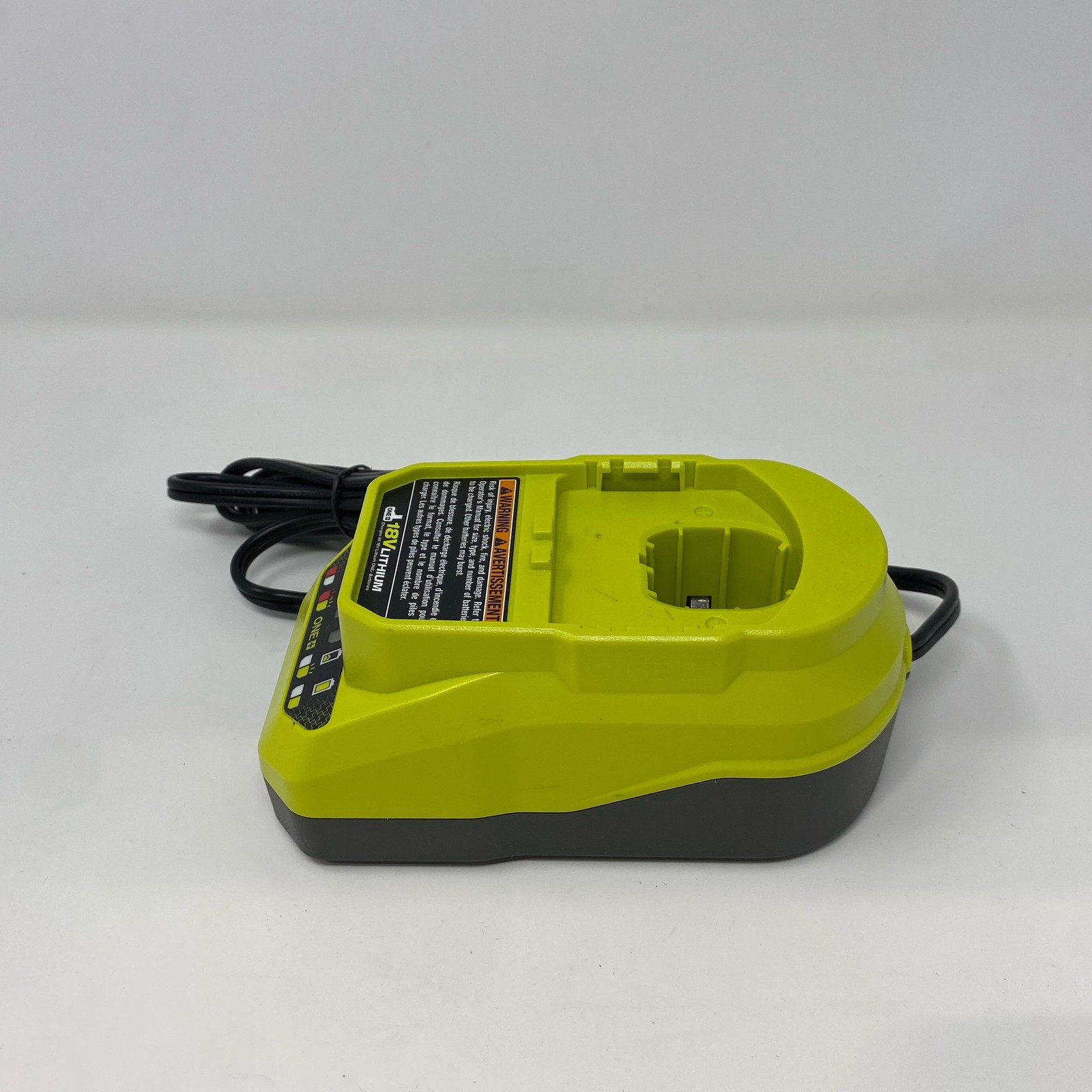 Ryobi ONE+ 18V PCG002 Charger – Neon Green Corded