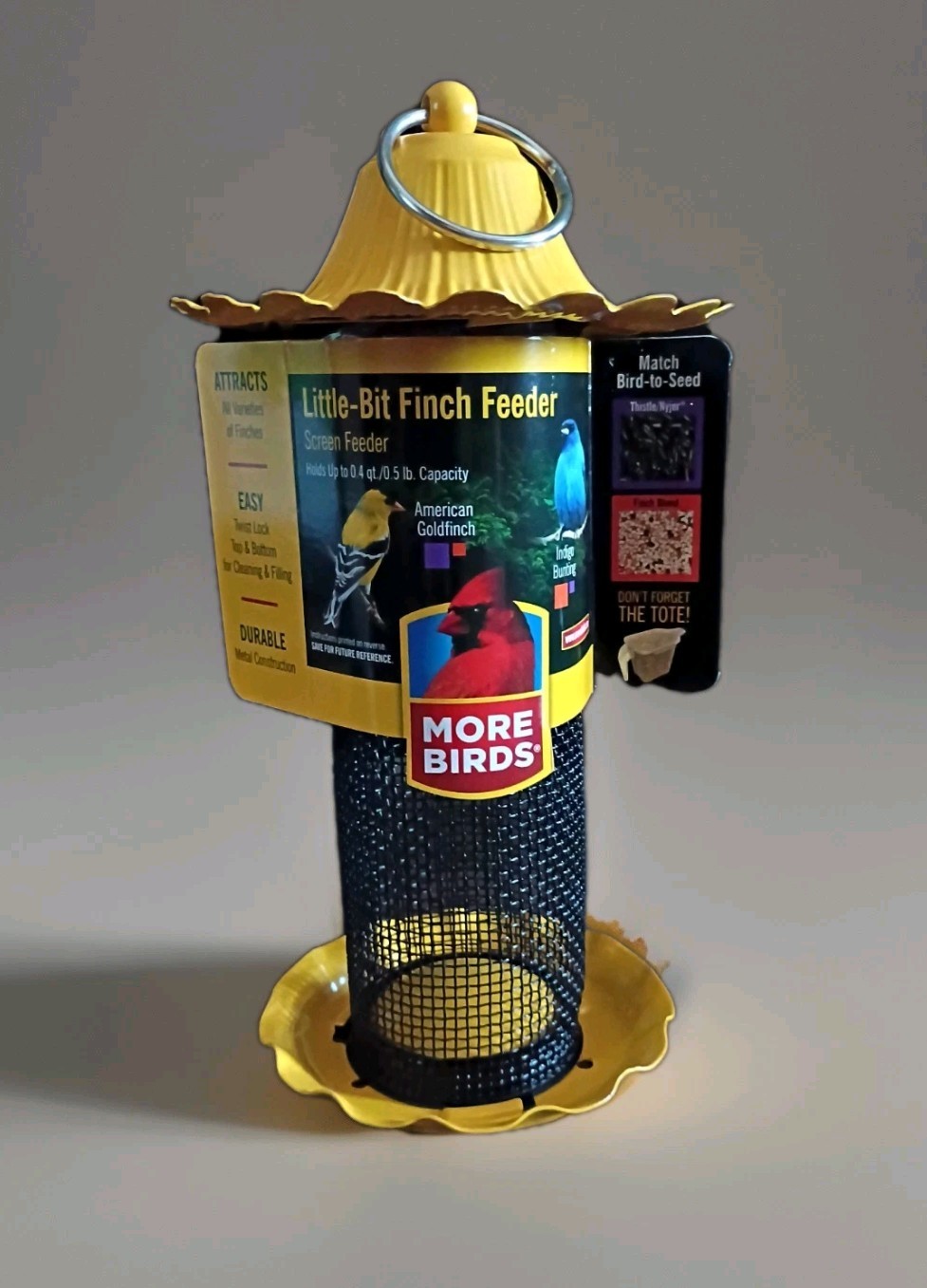 Stokes Select Little-Bit 9 In. 1/2 Lb. Capacity Finch Thistle Screen Feeder-2 PK