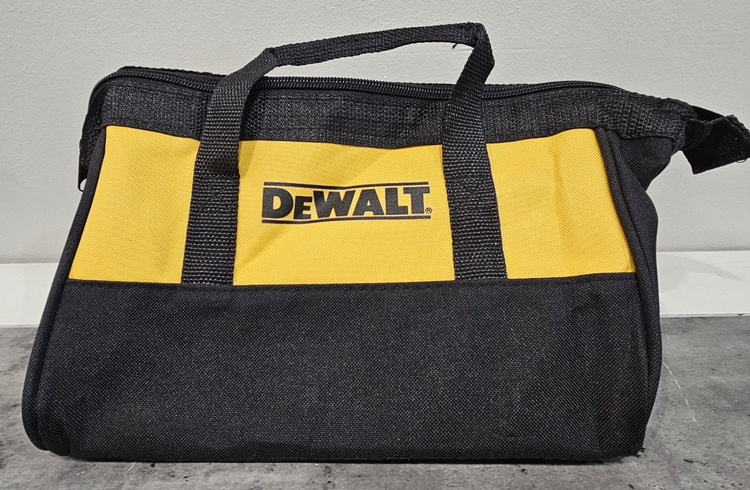 DeWALT Starter Kit DCB1102 Charger, 2 DCB203 2 AH 20V Batteries, & 11″ Tool Bag