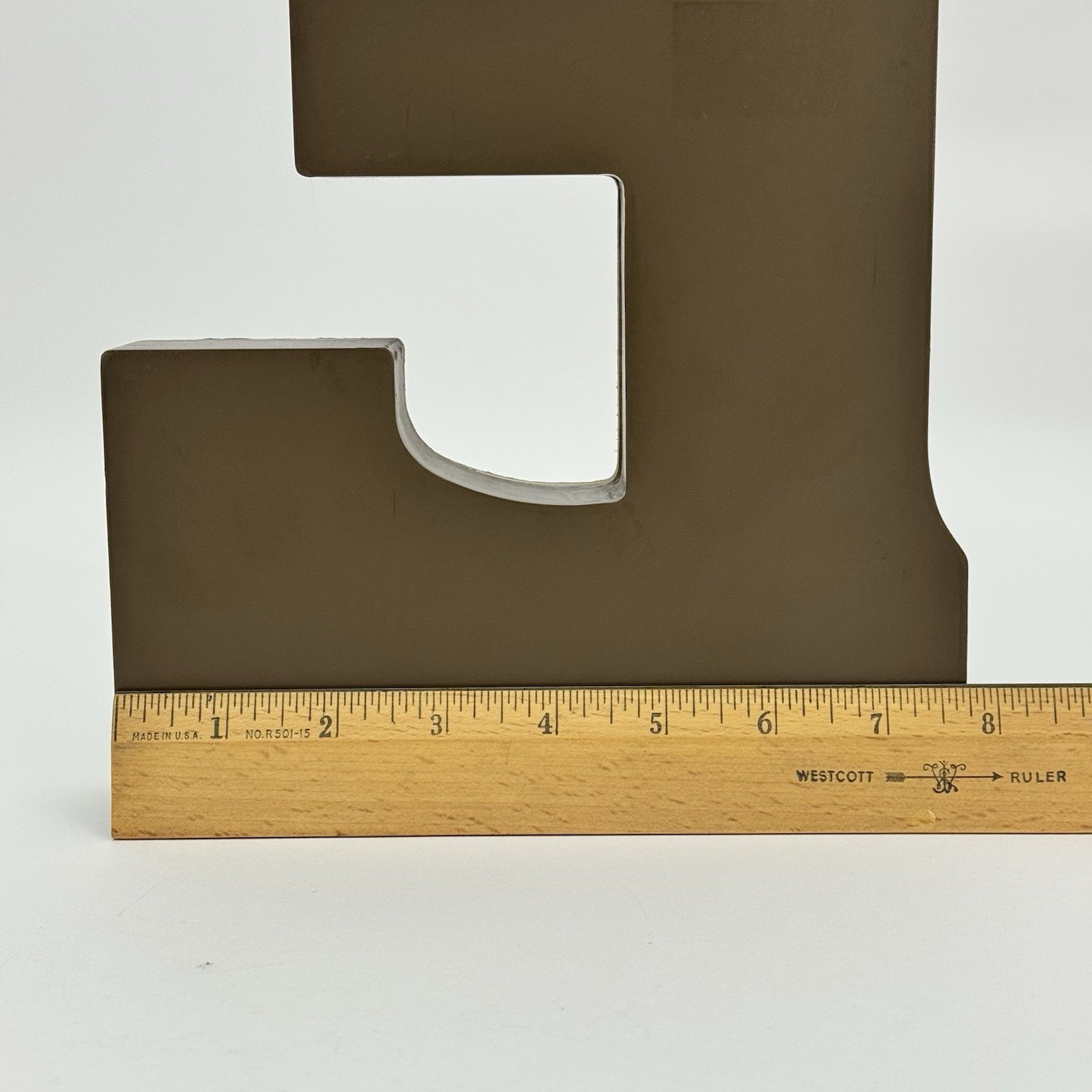 Galvanised Metal & Wood Letters Wall Decor 8×14 Hobby Lobby “E”