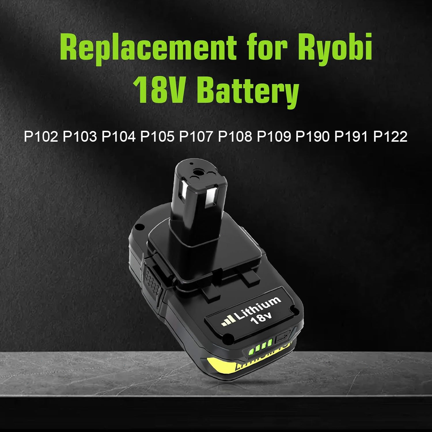 2PACK 3.6Ah For RYOBI 18V Lithium-Ion Battery One Plus Compact P190 P192 P108
