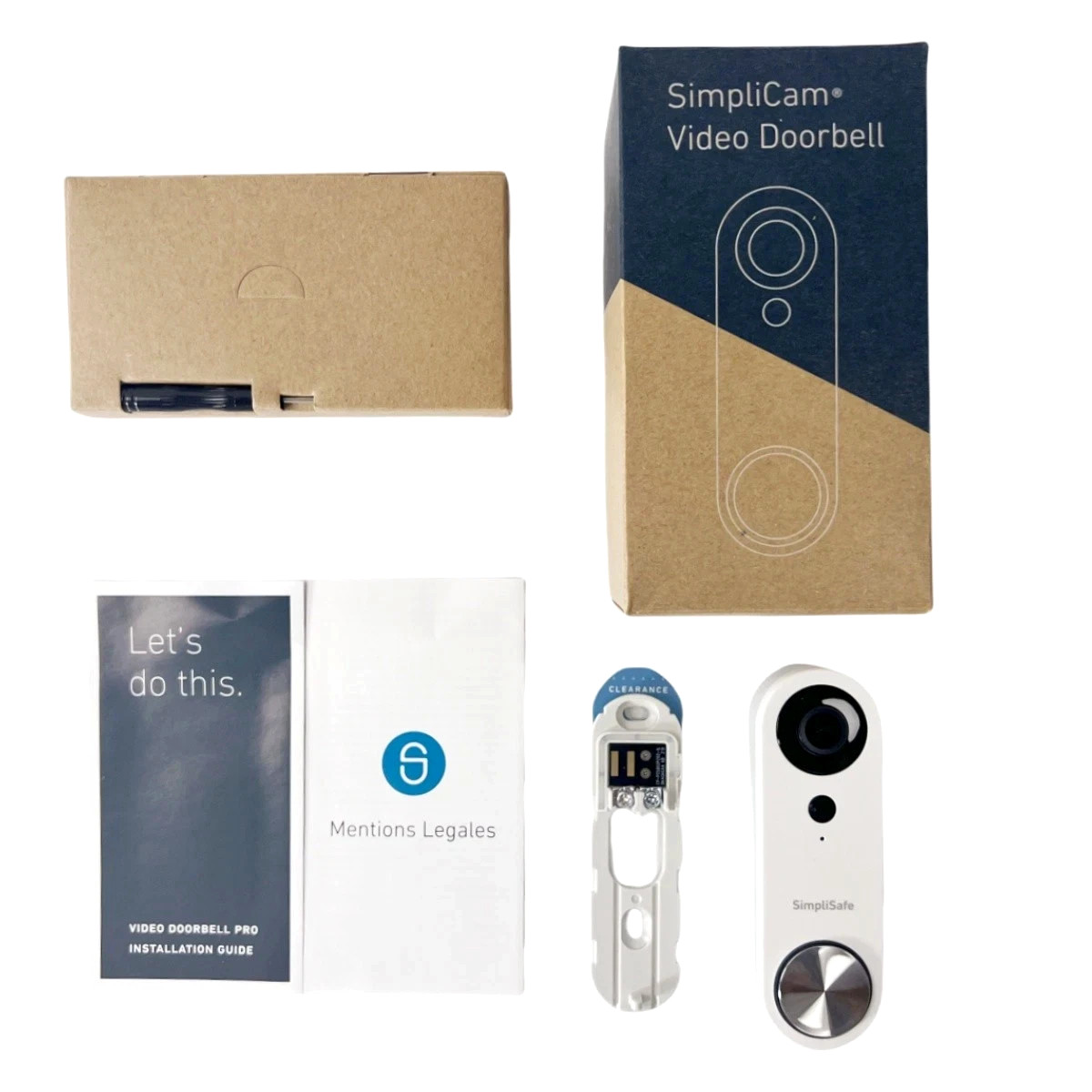 SimpliSafe SimpliCam Video Doorbell Pro SSDB3 (Wired) Open Box (1-Year Warranty)