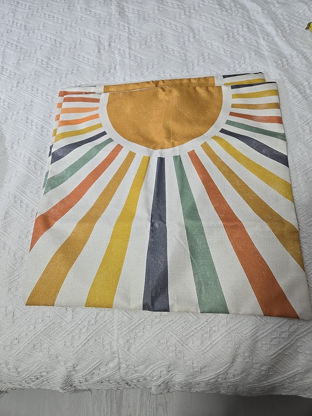 Rainbow Sunshine Pillow Shams Set Of 2 Any Room Decor 17X17