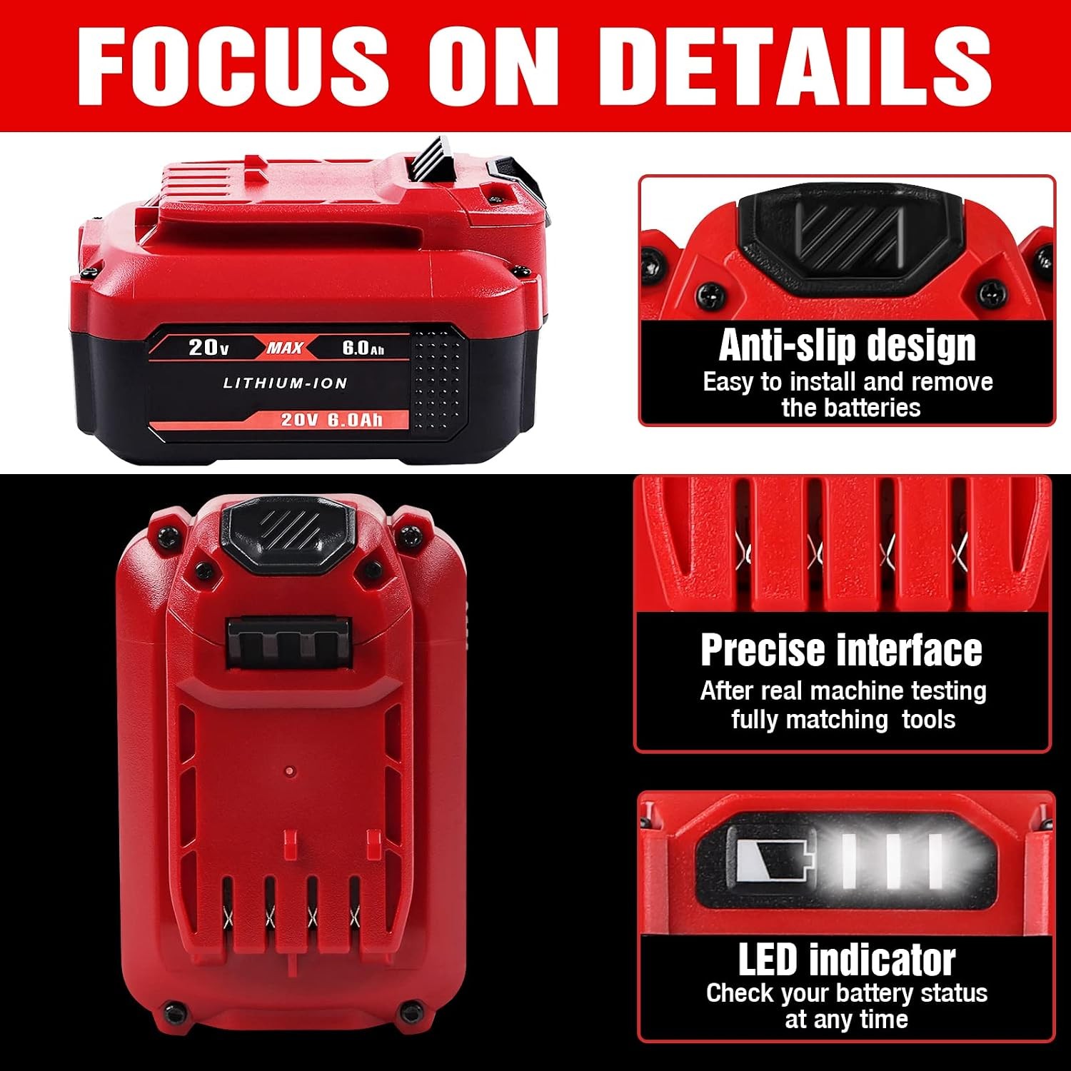 2PACK 8.0Ah For Craftsman V20 MAX Battery CMCB205 CMCB204 CMCB206 CMCB203 USA