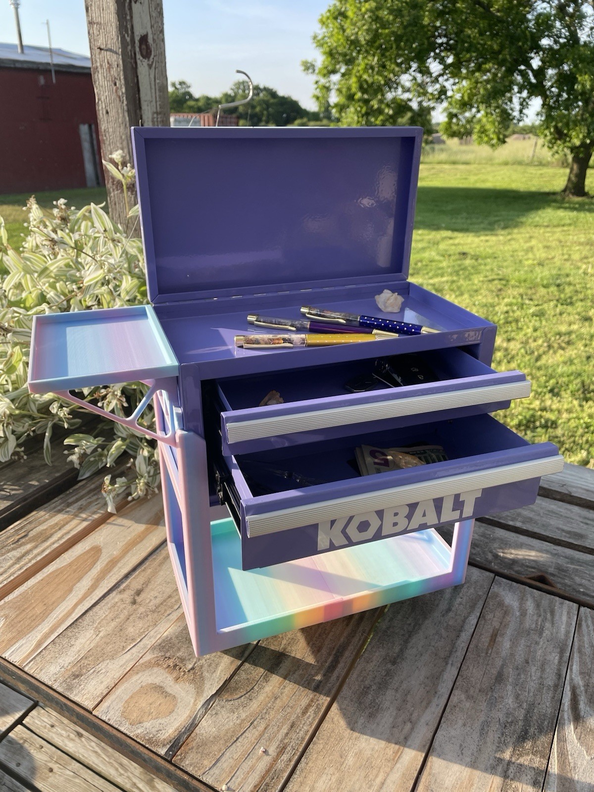 Kobalt Mini Toolbox Cart & Side Tray Custom Base Mini Tool Cart only NO TOOLBOX