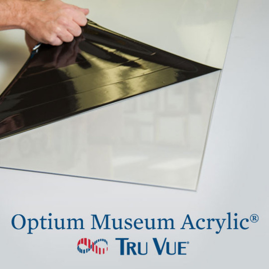 Tru Vue Optium Museum Grade Acrylic Glass Sheet Cover Anti Reflective Archival
