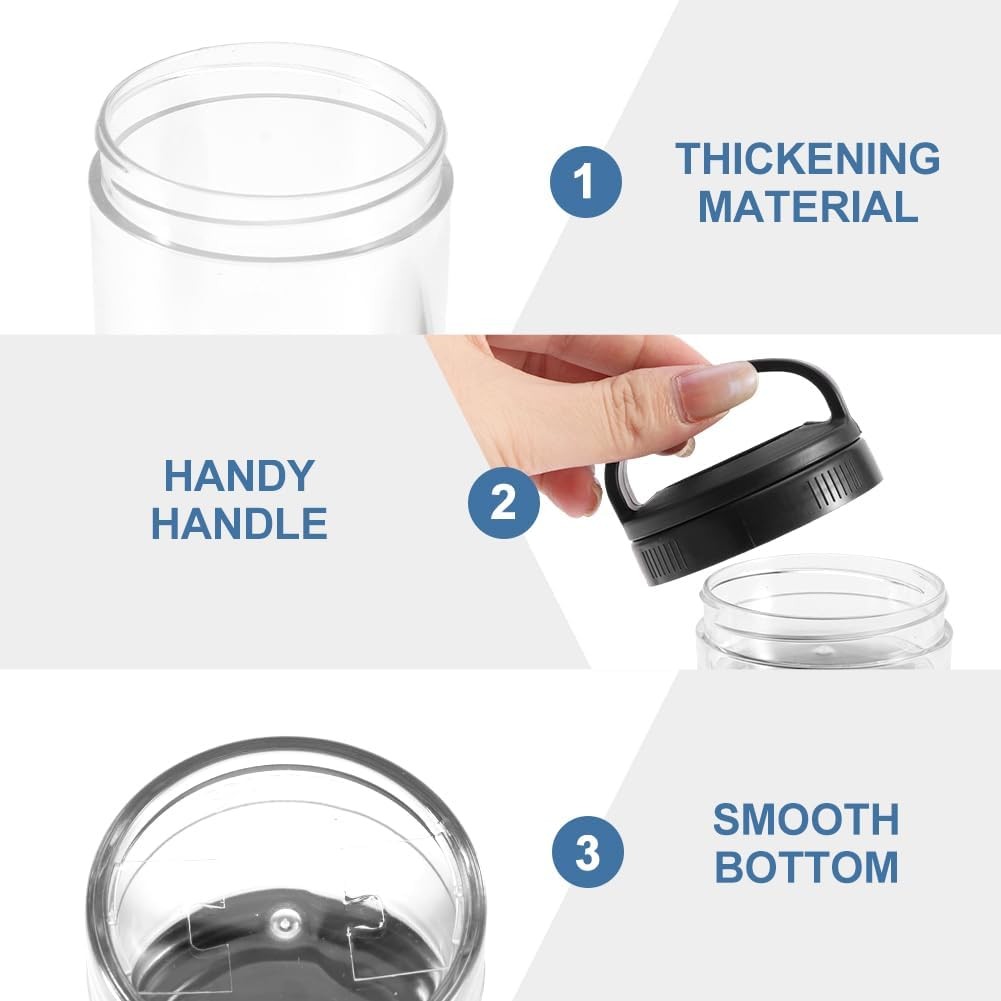 Portable Travel Stackable Snack Containers, 4 Jar – 40cc,60cc,100cc,150cc Scale